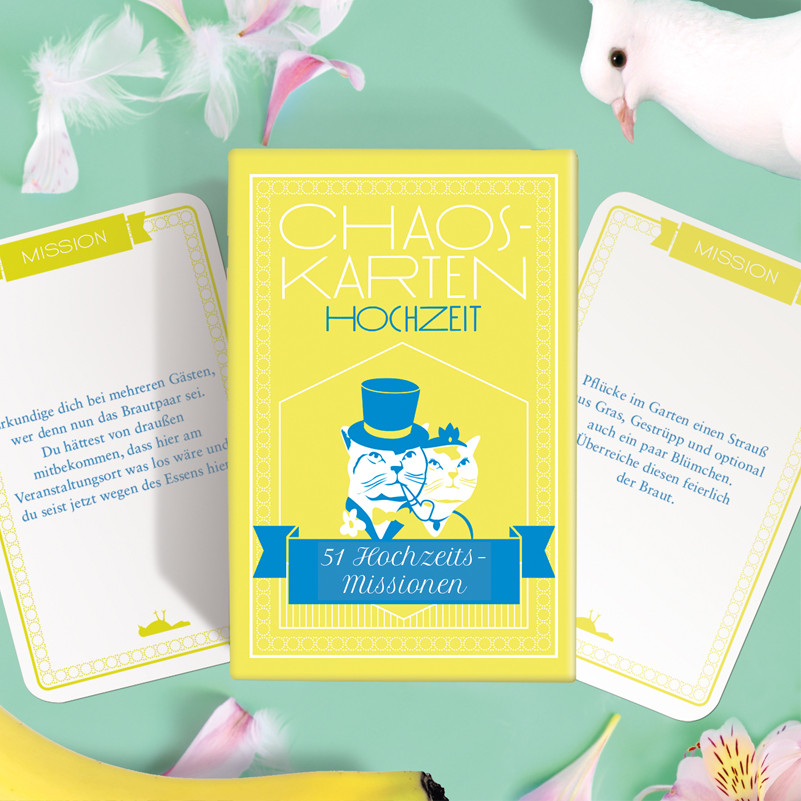 Hochzeitsspiel Chaoskarten für Trauzeugen als Überraschung für Hochzeit