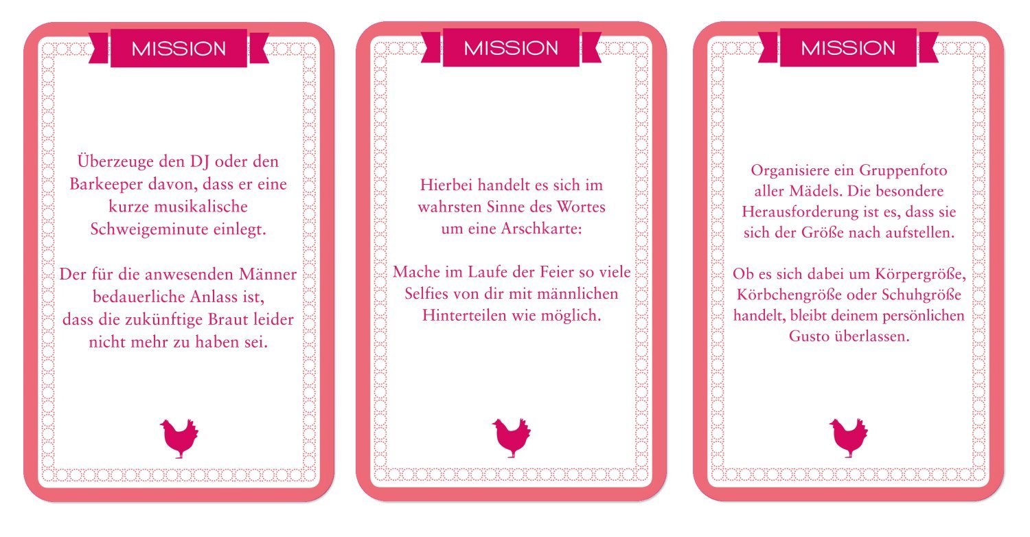 Chaoskarten JGA Spiel Junggesellinnenabschied Original für 9€